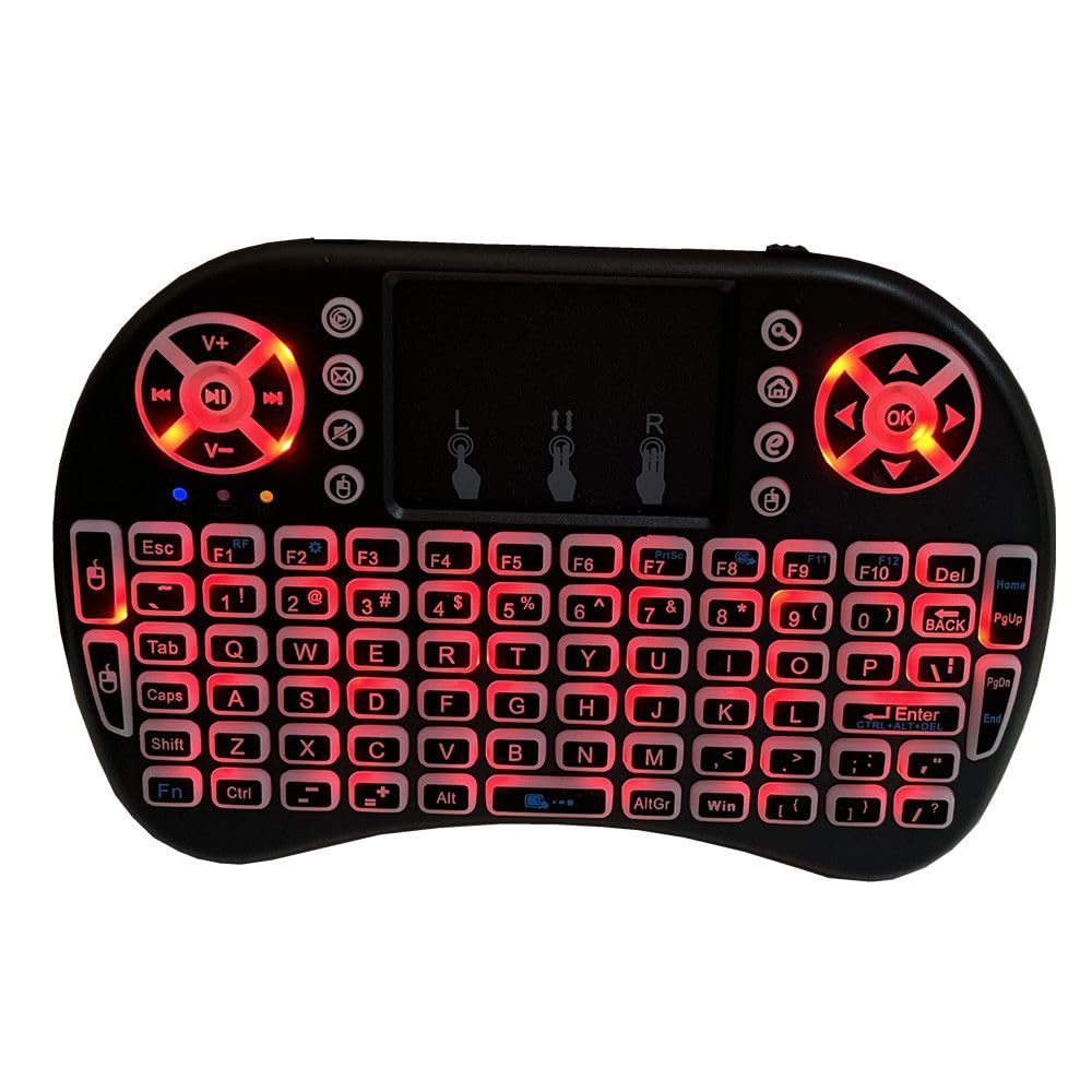 Amazon | Mini キーボード i8 2.4G マウス タッチパッド付きワイヤレス